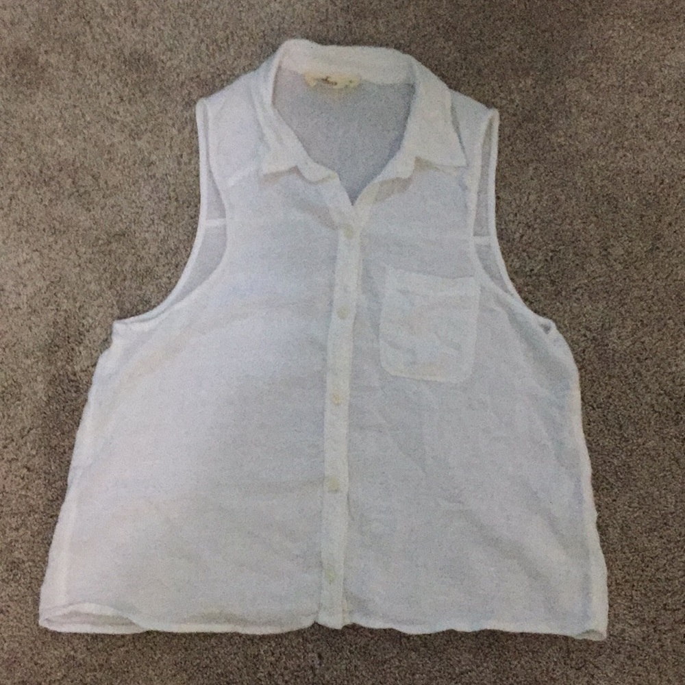 White Hollister tank top/sleeveless shirt
